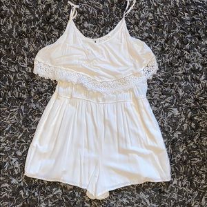 Garage White Romper